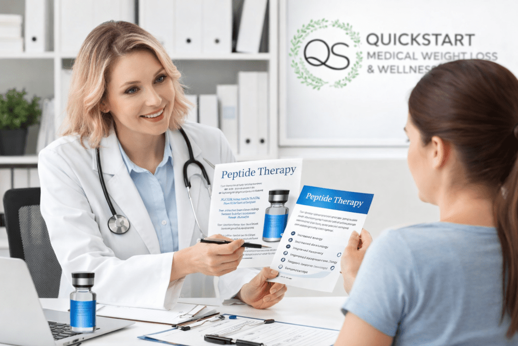 Peptide therapy consultation at Quick Start Medical Weight Loss and Wellness Center